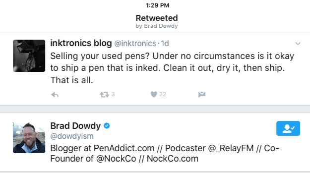 Brad Dowdy retweeted my Tweet of frustration. That's when I knew I struck a nerve.